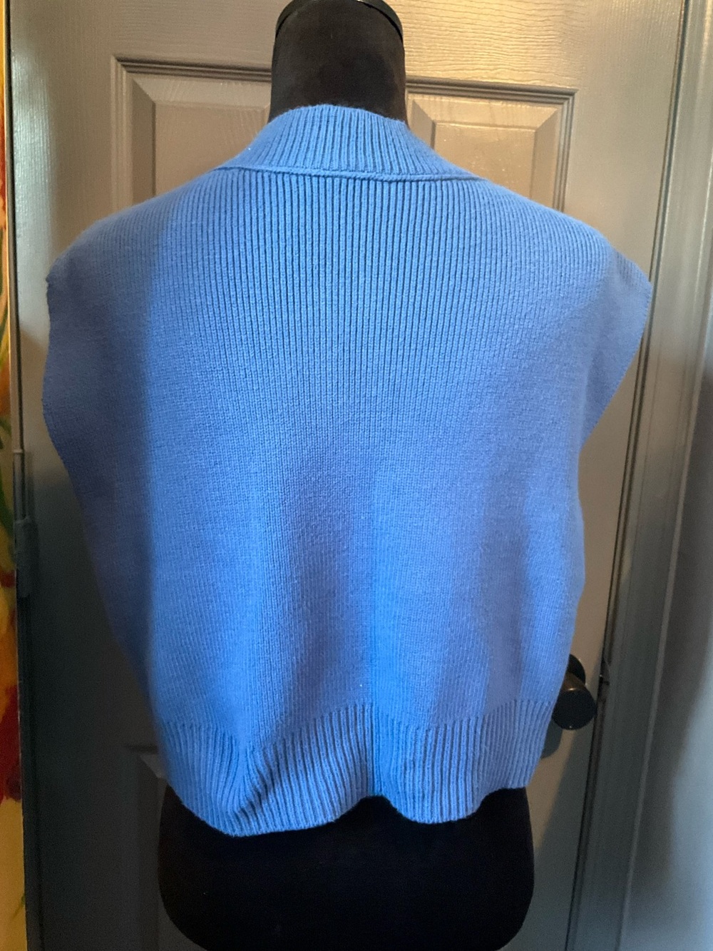 Free People S blue Easy Street sweater vest - Picture 3 of 5